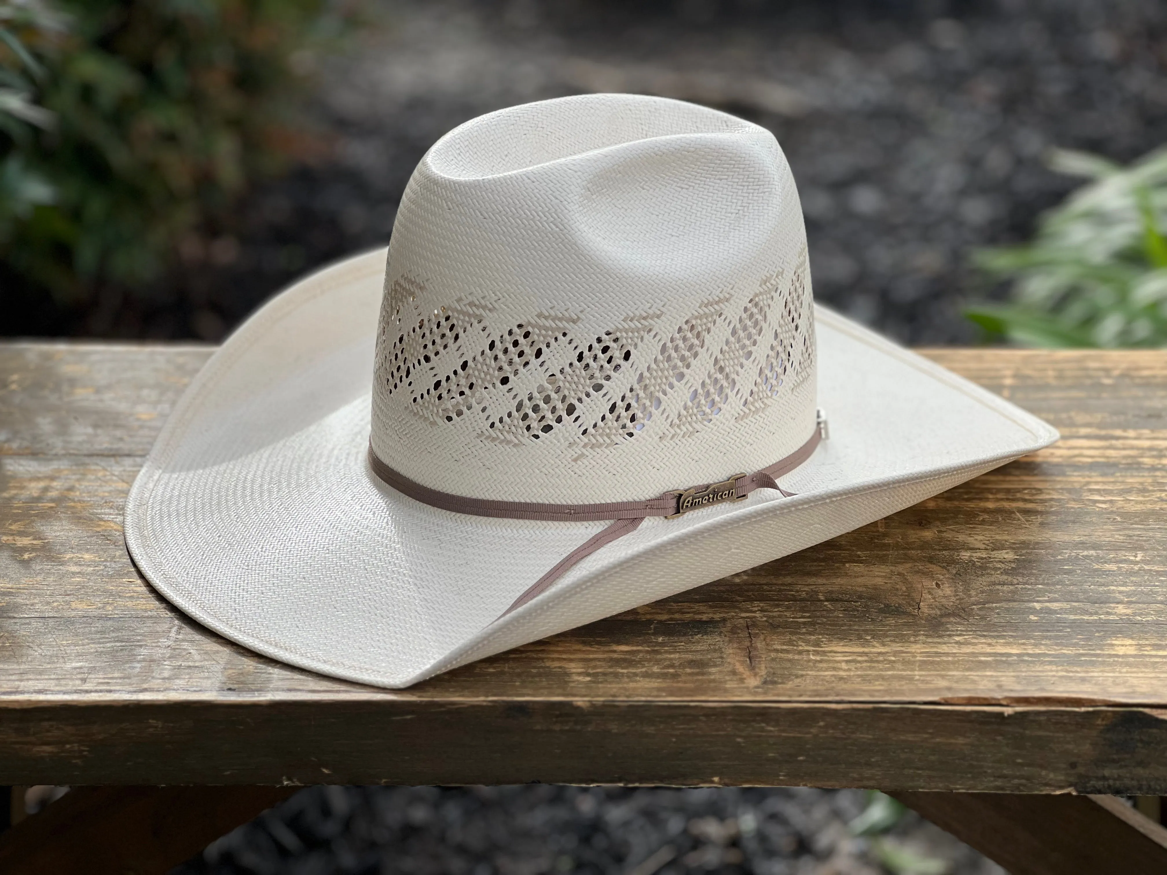 American Hat Co. Straw #6300 Crown: Minnick Brim: 4" CHL Trim: 2 CAHS