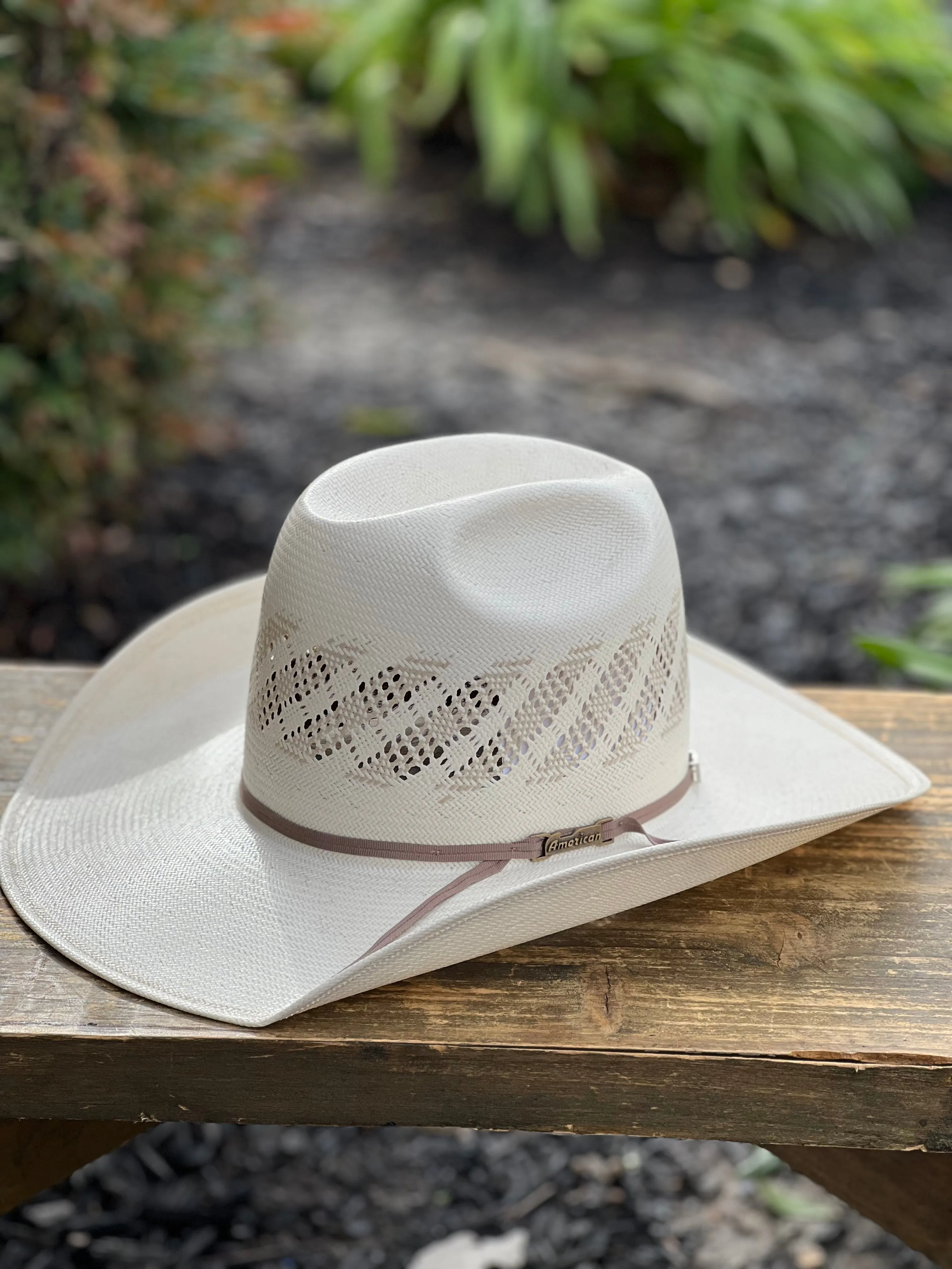 American Hat Co. Straw #6300 Crown: Minnick Brim: 4" CHL Trim: 2 CAHS