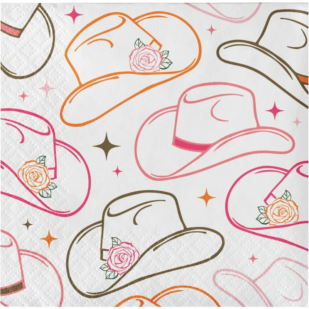 Bulk Dolly Parton I Beg Your Parton "Hats Off to You" Paper Beverage Napkins (Case of 192)