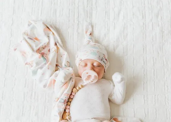 Copper Pearl - Top Knot Baby Hat