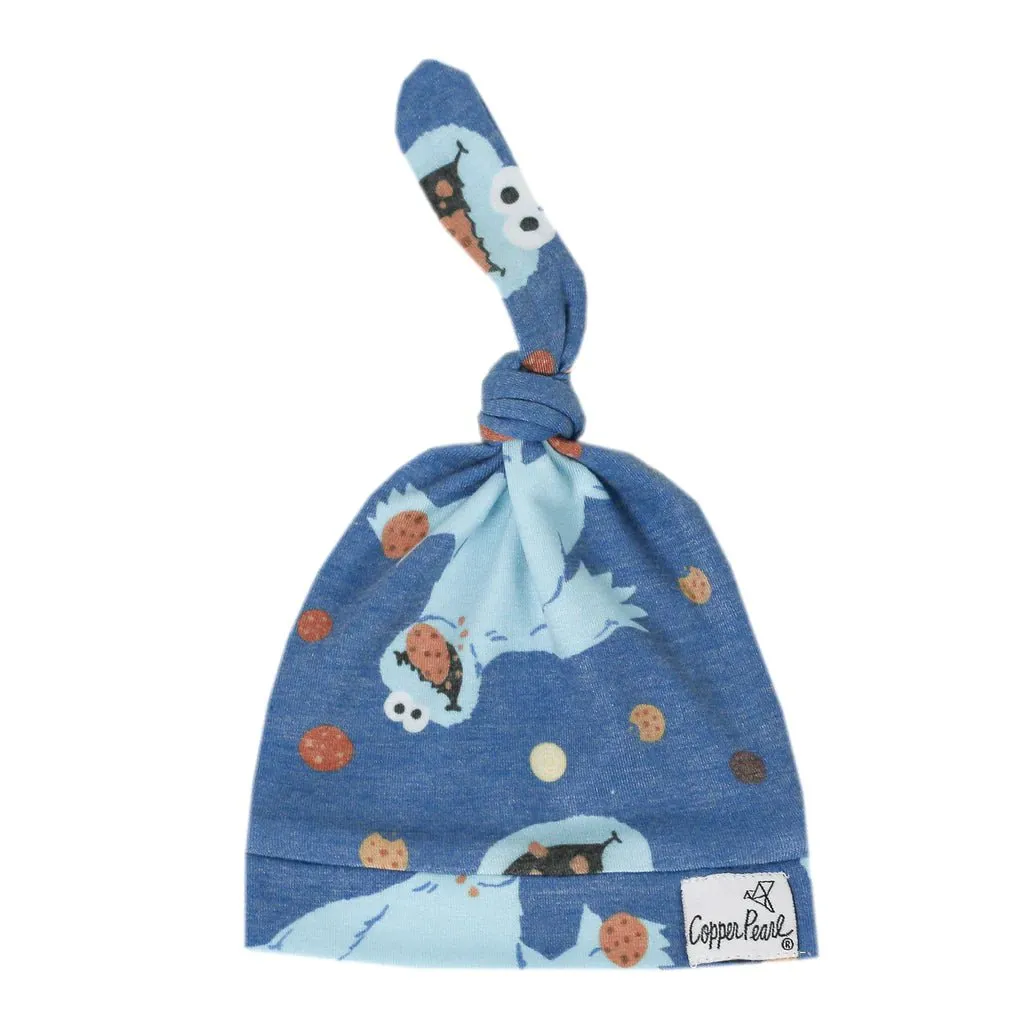 Copper Pearl - Top Knot Baby Hat