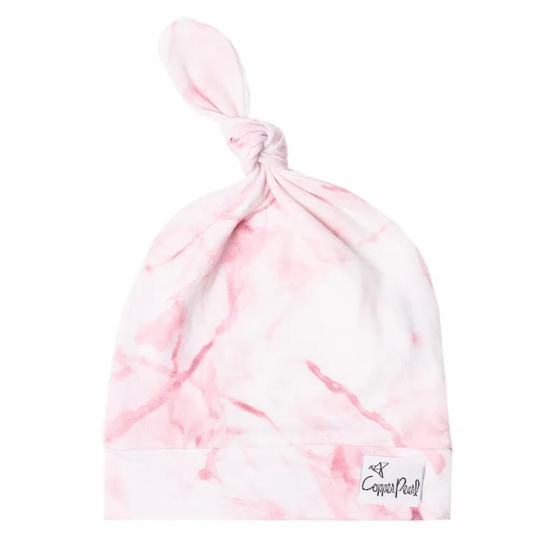 Copper Pearl - Top Knot Baby Hat