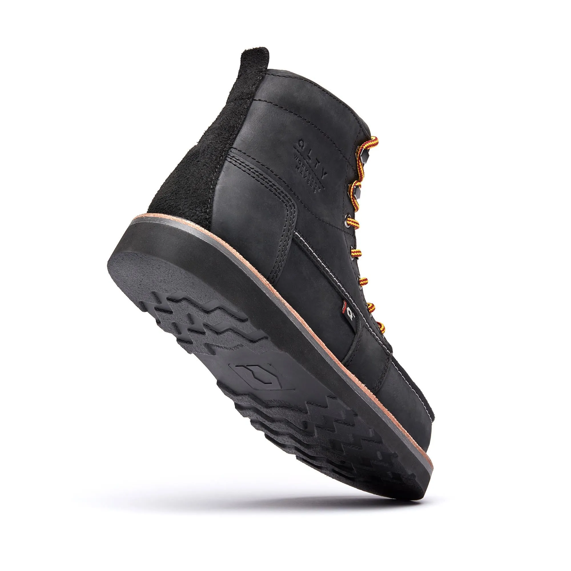 DNVR-ST 6" Moc Toe Boot : Jet (Steel Toe/Unlined)
