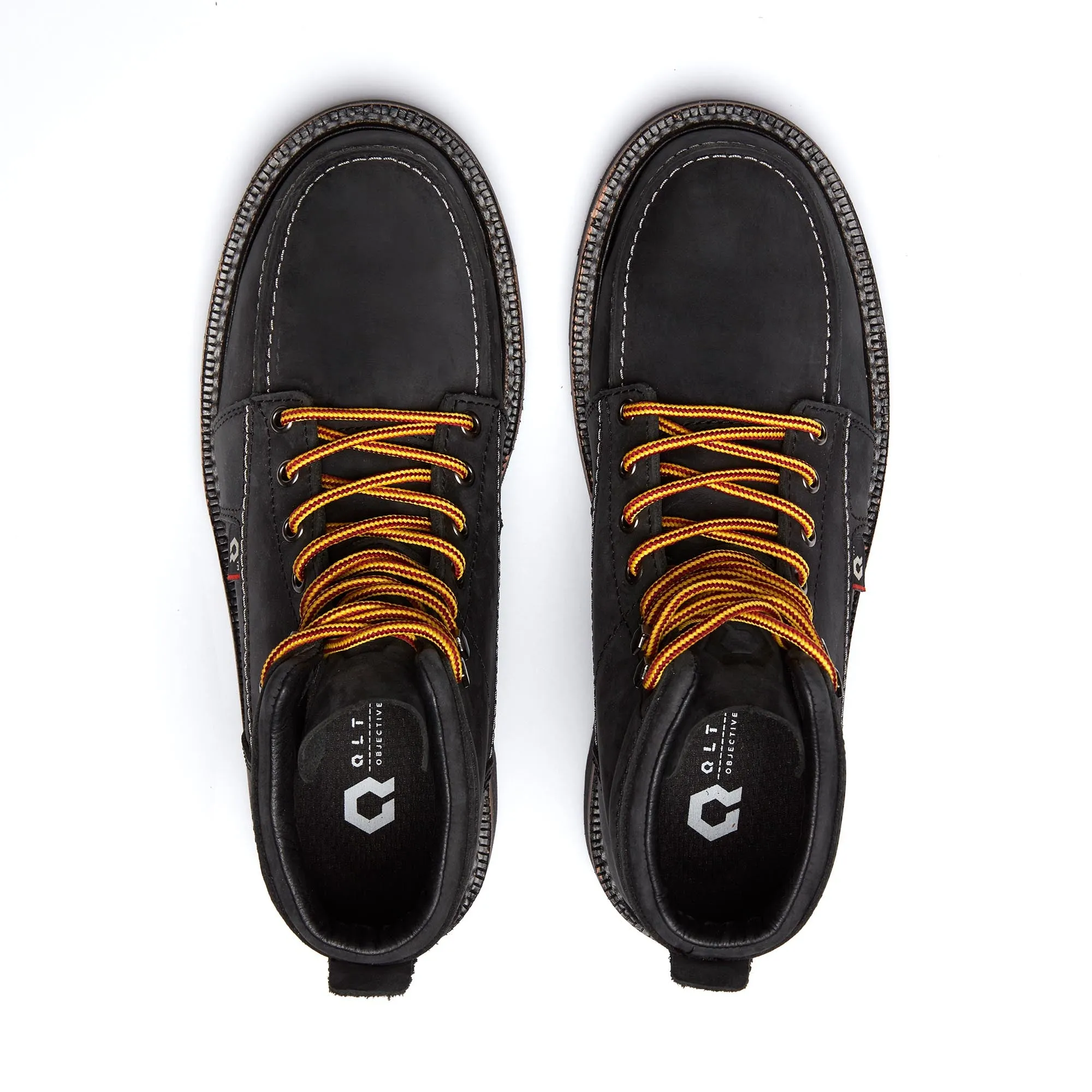 DNVR-ST 6" Moc Toe Boot : Jet (Steel Toe/Unlined)