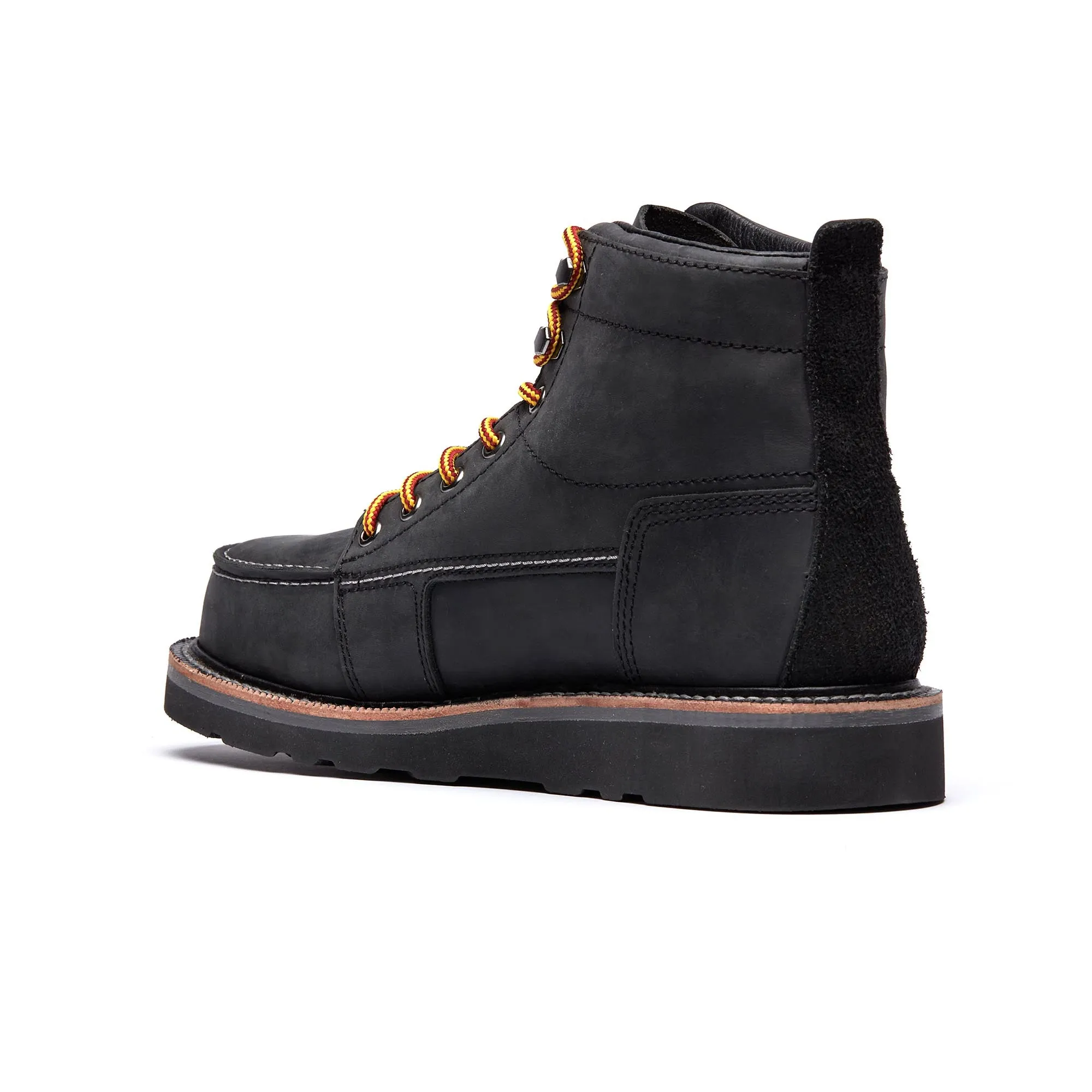 DNVR-ST 6" Moc Toe Boot : Jet (Steel Toe/Unlined)