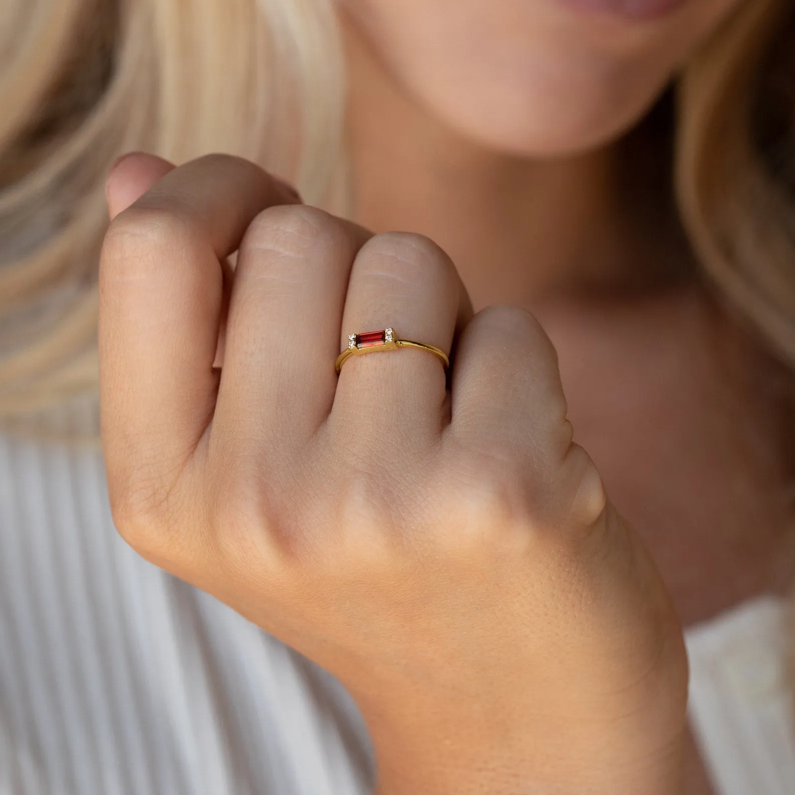Empire Garnet Ring