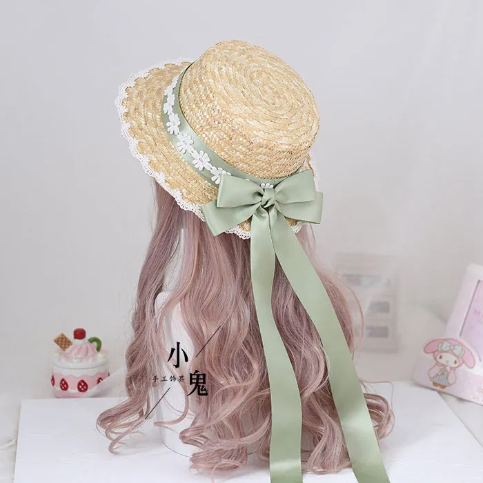 Forest Bow Straw Hat