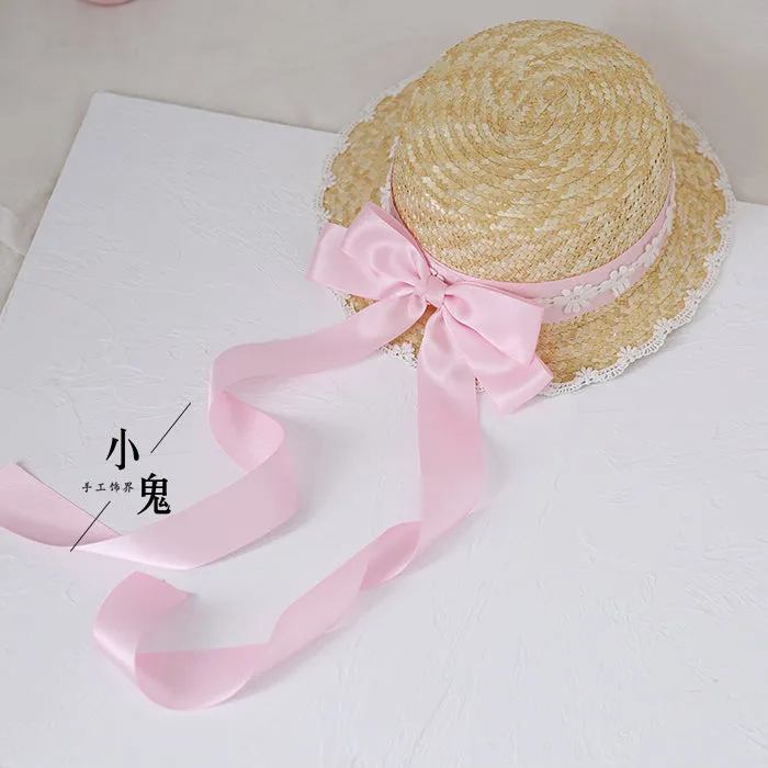 Forest Bow Straw Hat