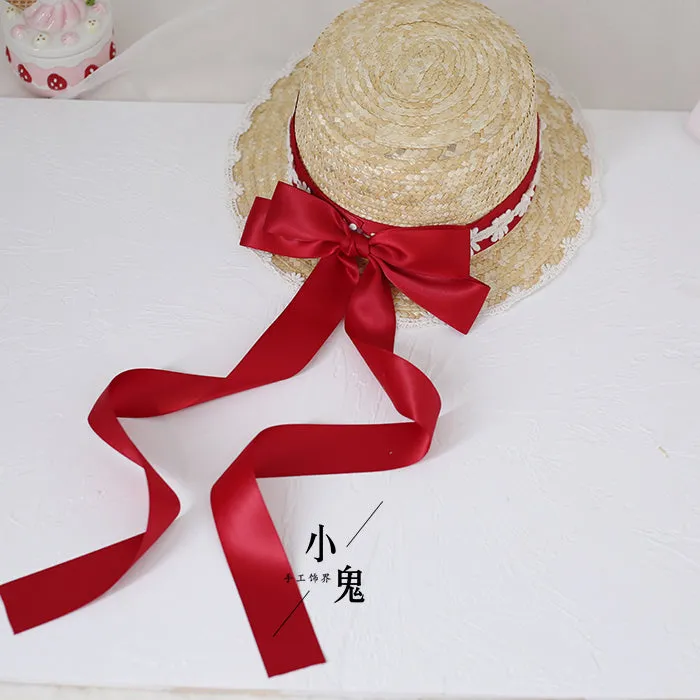 Forest Bow Straw Hat