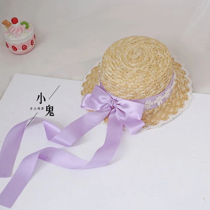 Forest Bow Straw Hat