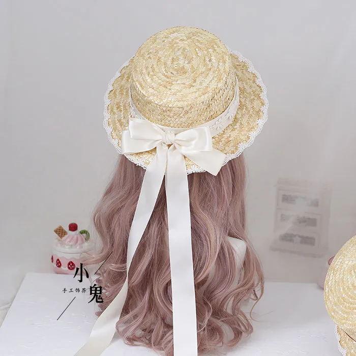 Forest Bow Straw Hat