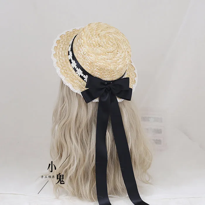 Forest Bow Straw Hat