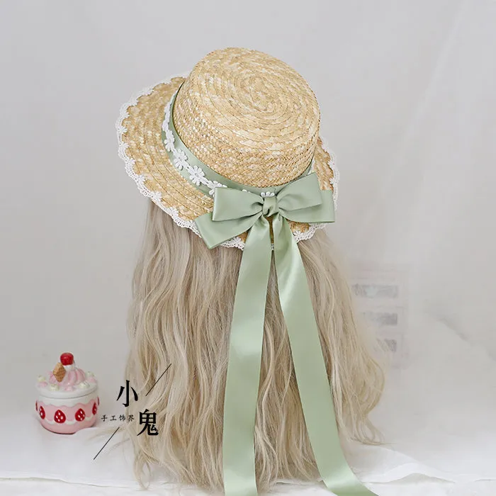 Forest Bow Straw Hat