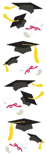 Graduation Hats Stickers