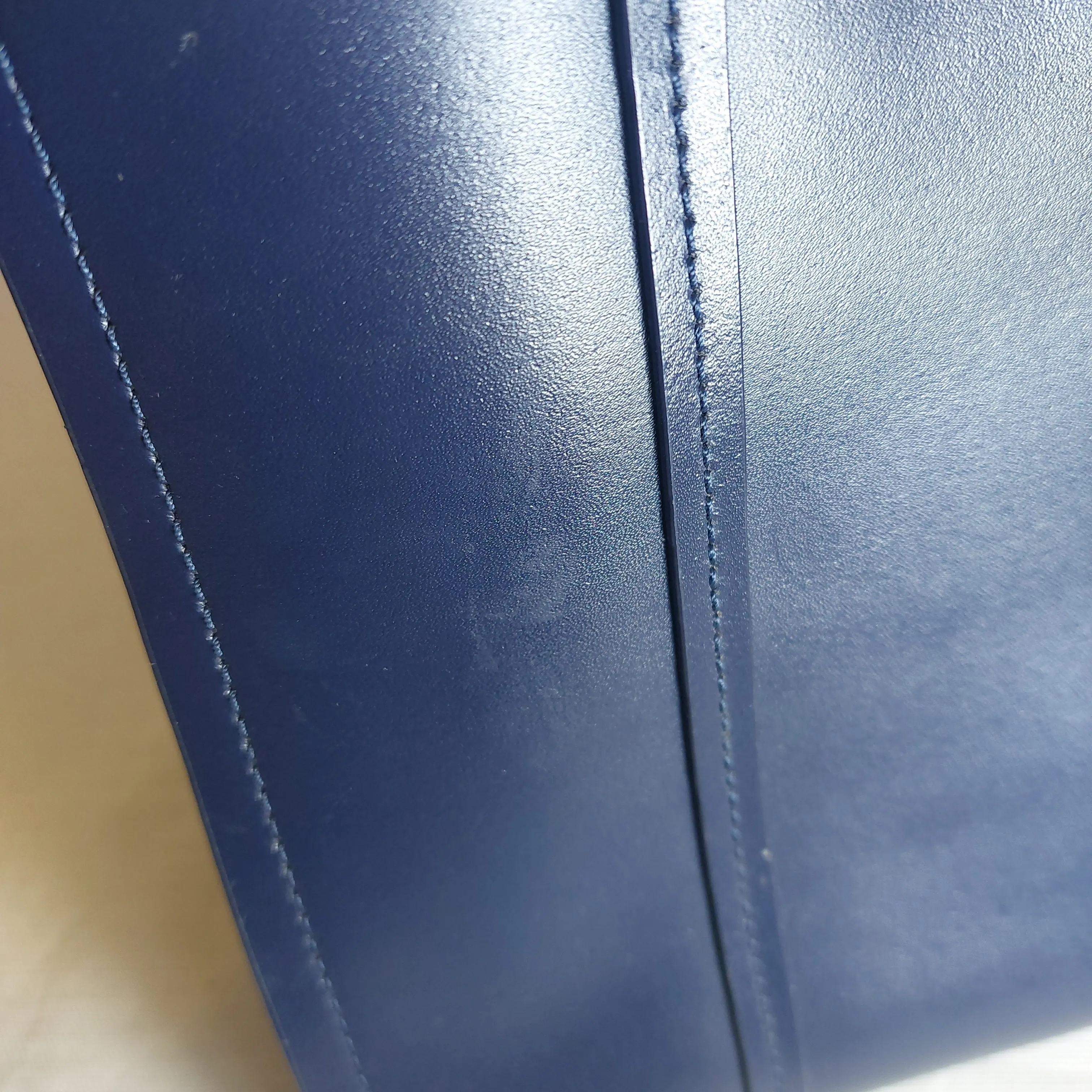 Kate Spade Navy Blue & Neon 'Arbour Hill Annelle' Leather Satchel | Pre Loved |