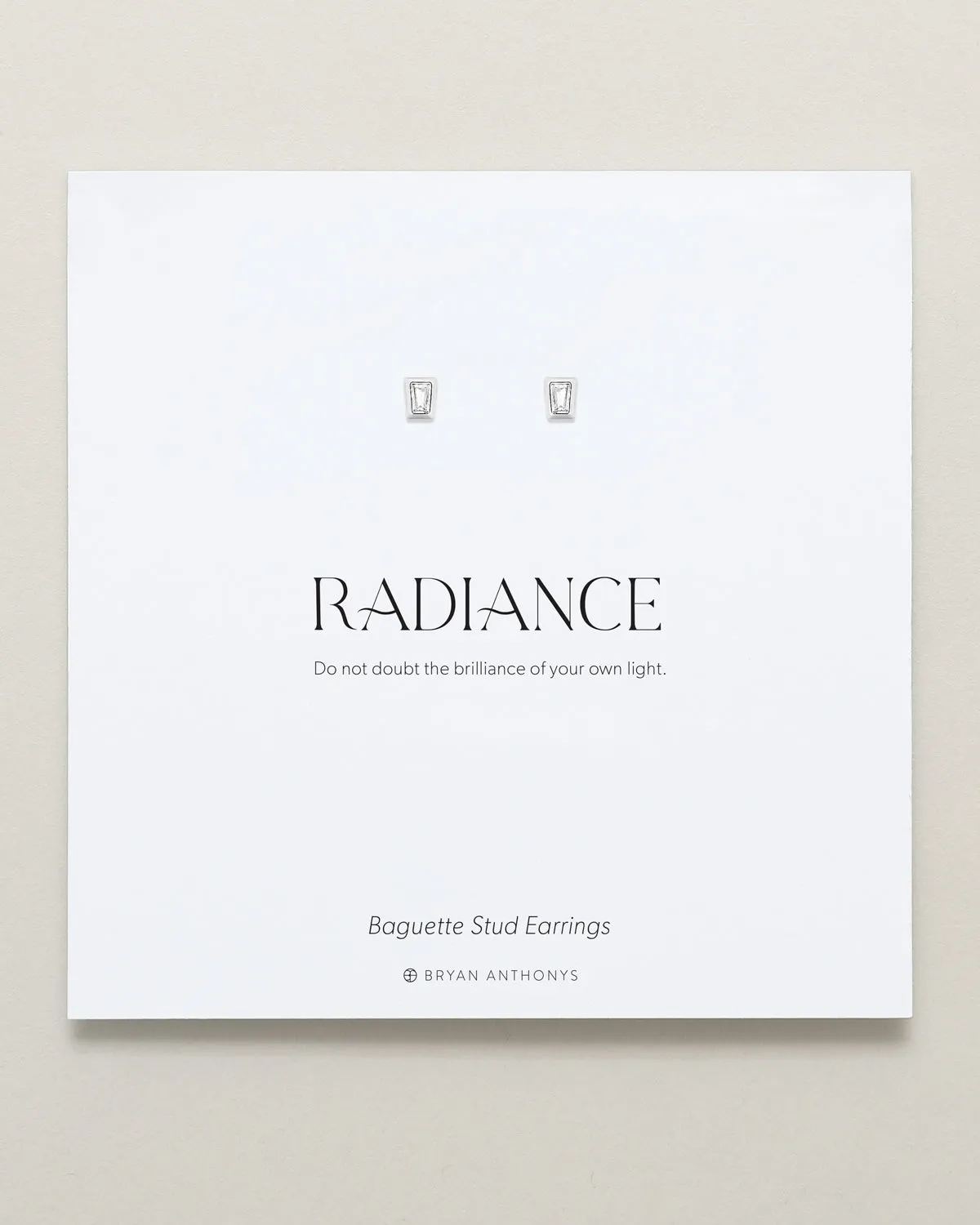 Radiance Baguette Stud Earrings