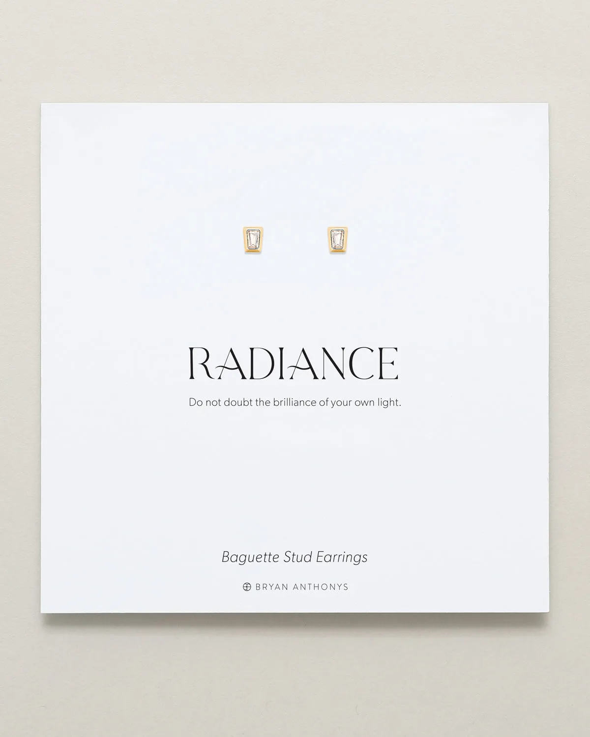 Radiance Baguette Stud Earrings