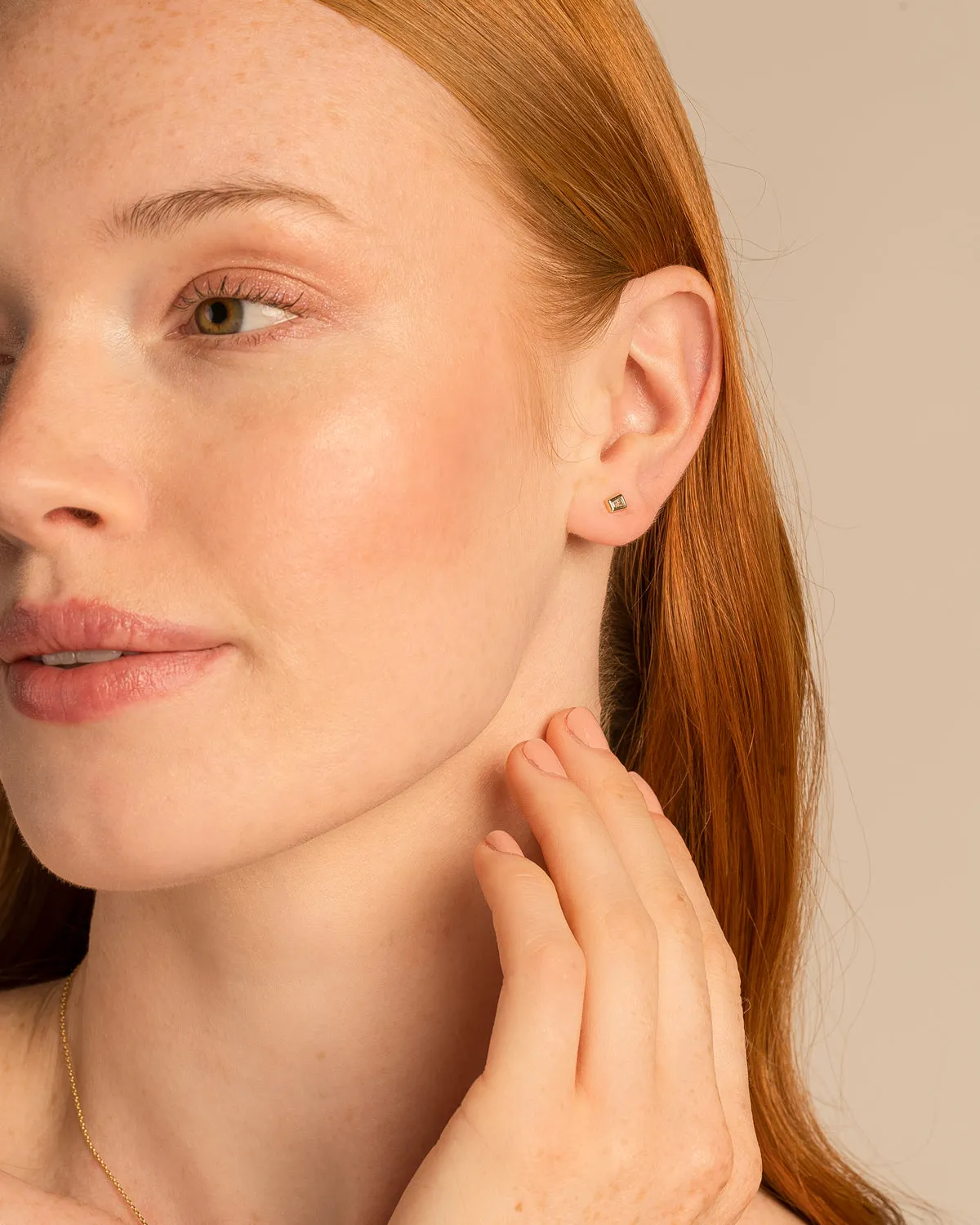 Radiance Baguette Stud Earrings