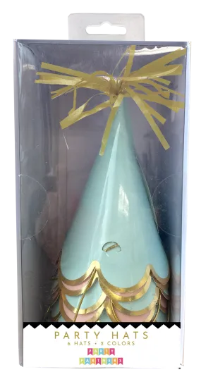 Scalloped Party Hats | 6ct