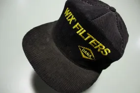 Wix Filters Dana Corduroy Vintage 80's Adjustable Back Snapback Hat